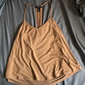 Suede tank top